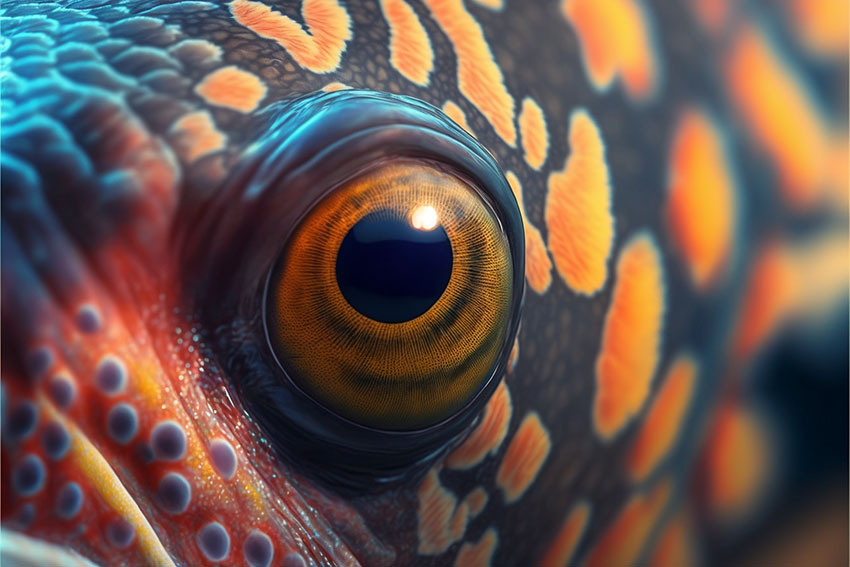 The Hyper-Realistic Fish Eye Canvas Print