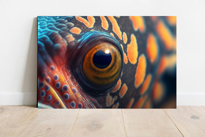 The Hyper-Realistic Fish Eye Canvas Print - Image 2