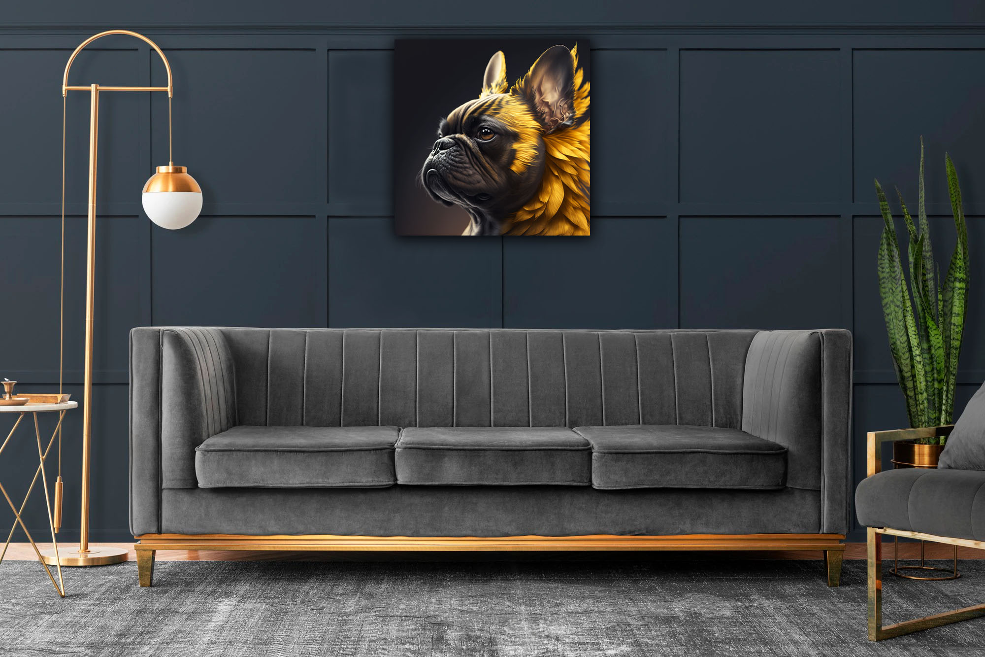 Spectacular Golden French Bulldog Canvas Art - Image 8