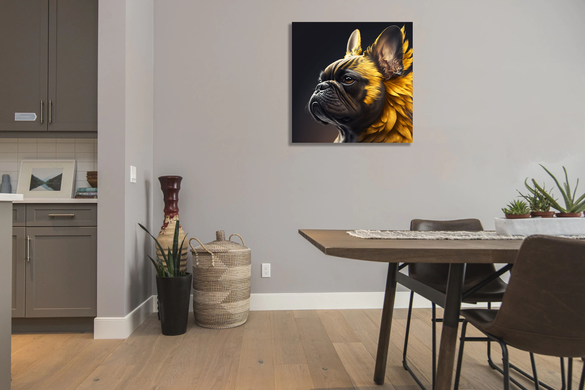 Spectacular Golden French Bulldog Canvas Art - Image 7