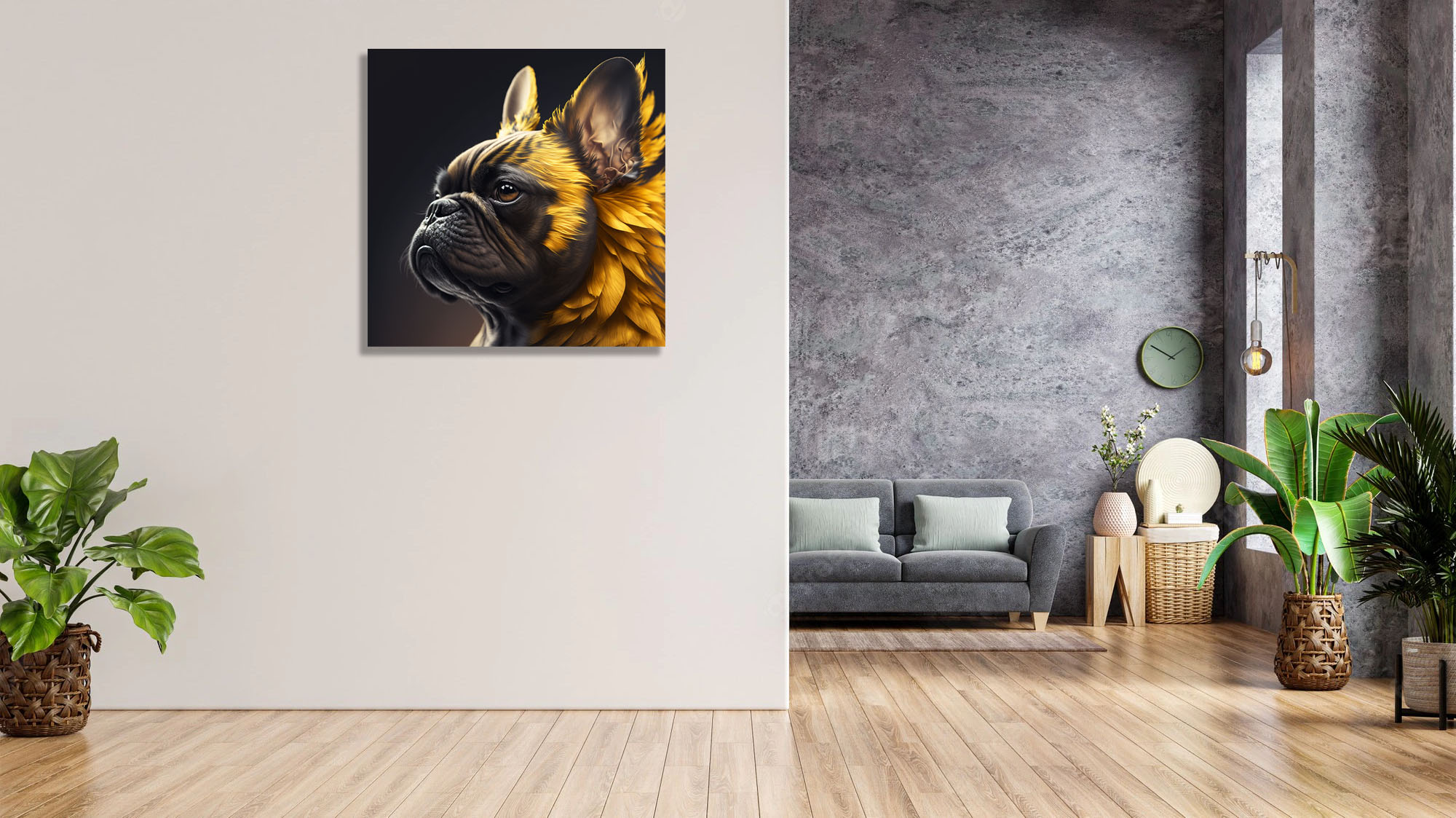 Spectacular Golden French Bulldog Canvas Art - Image 5