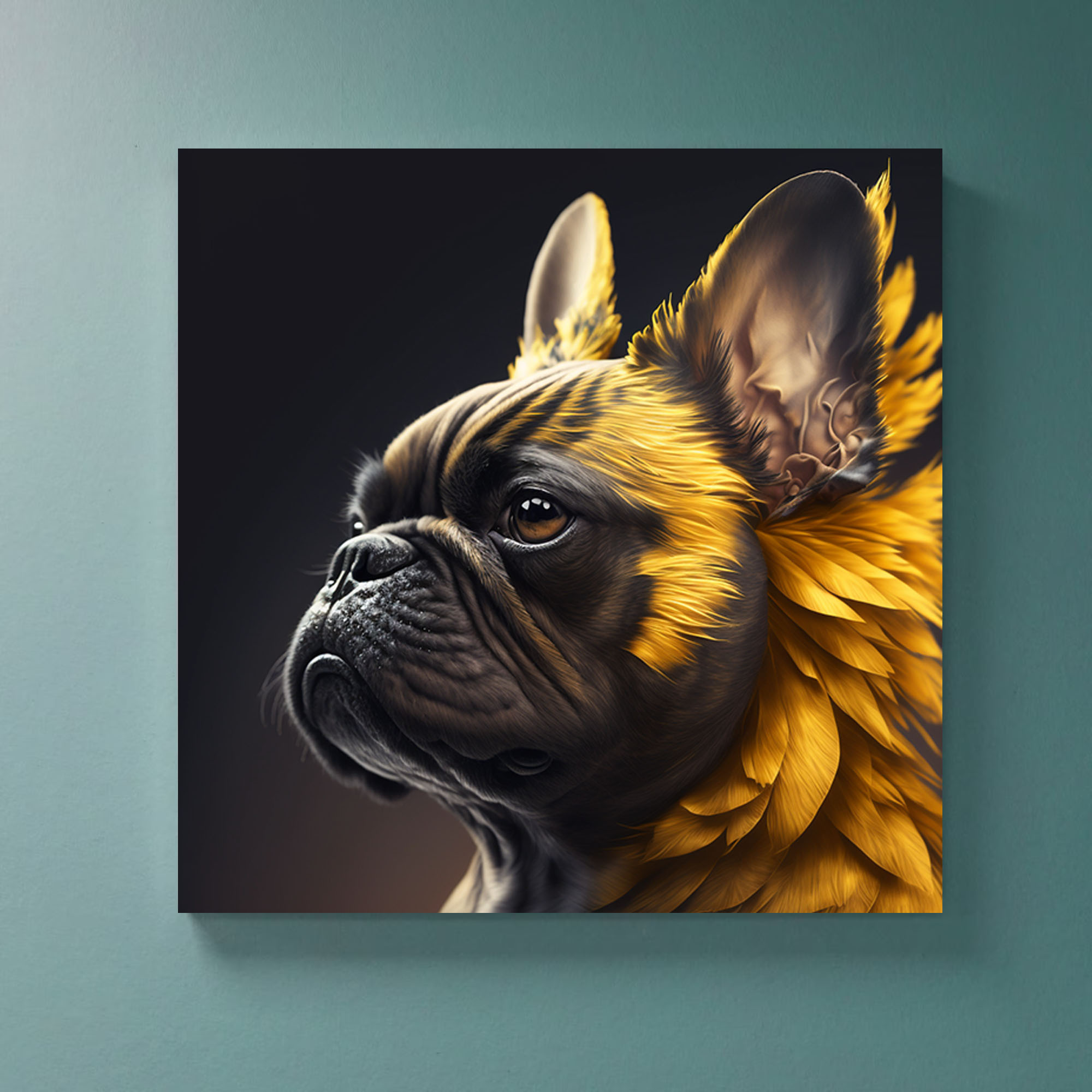 Spectacular Golden French Bulldog Canvas Art - Image 2