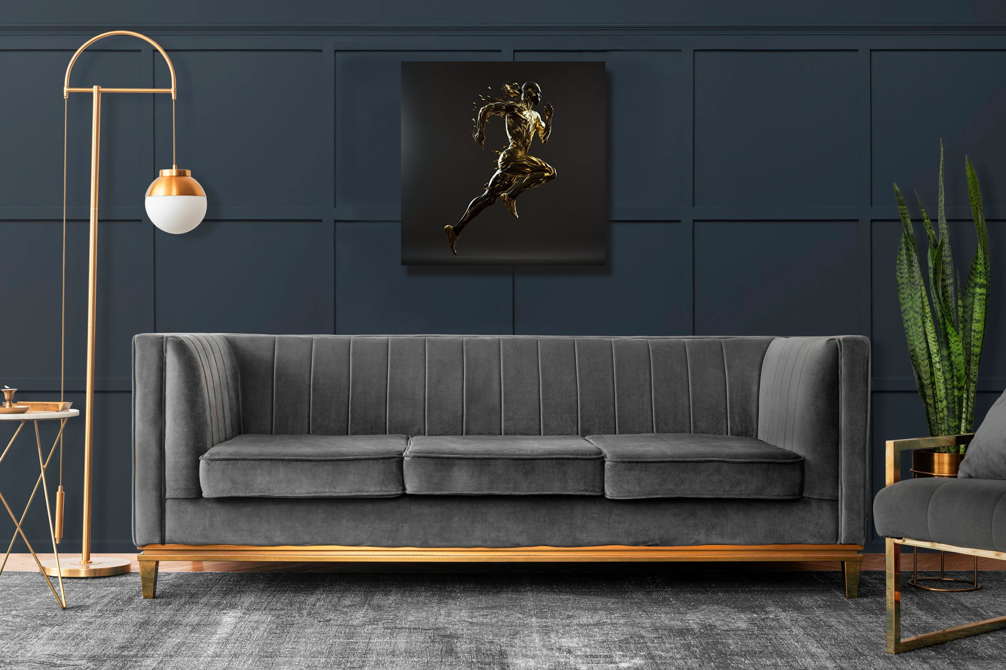 Illuminate Your Space with Golden-Edged Art - Image 7