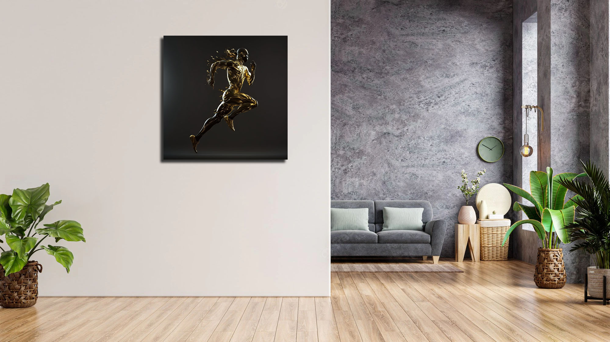 Illuminate Your Space with Golden-Edged Art - Image 5