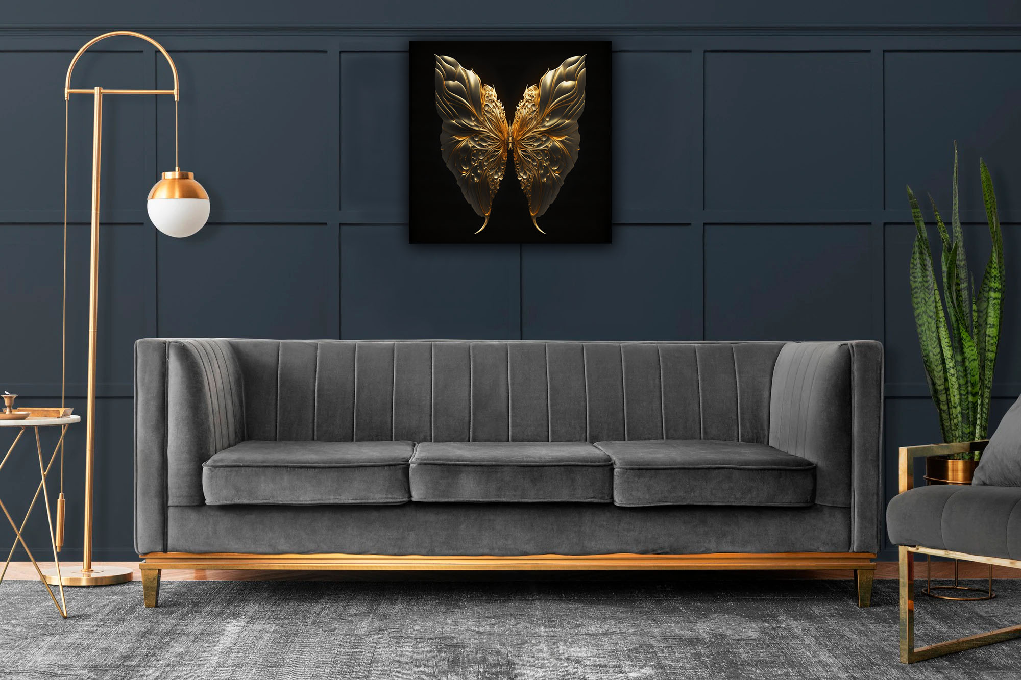 Illuminate Your Space with Golden-Edged Art - Image 3