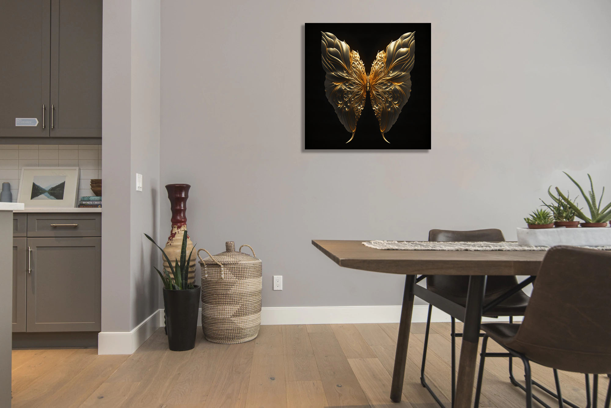 Illuminate Your Space with Golden-Edged Art - Image 8