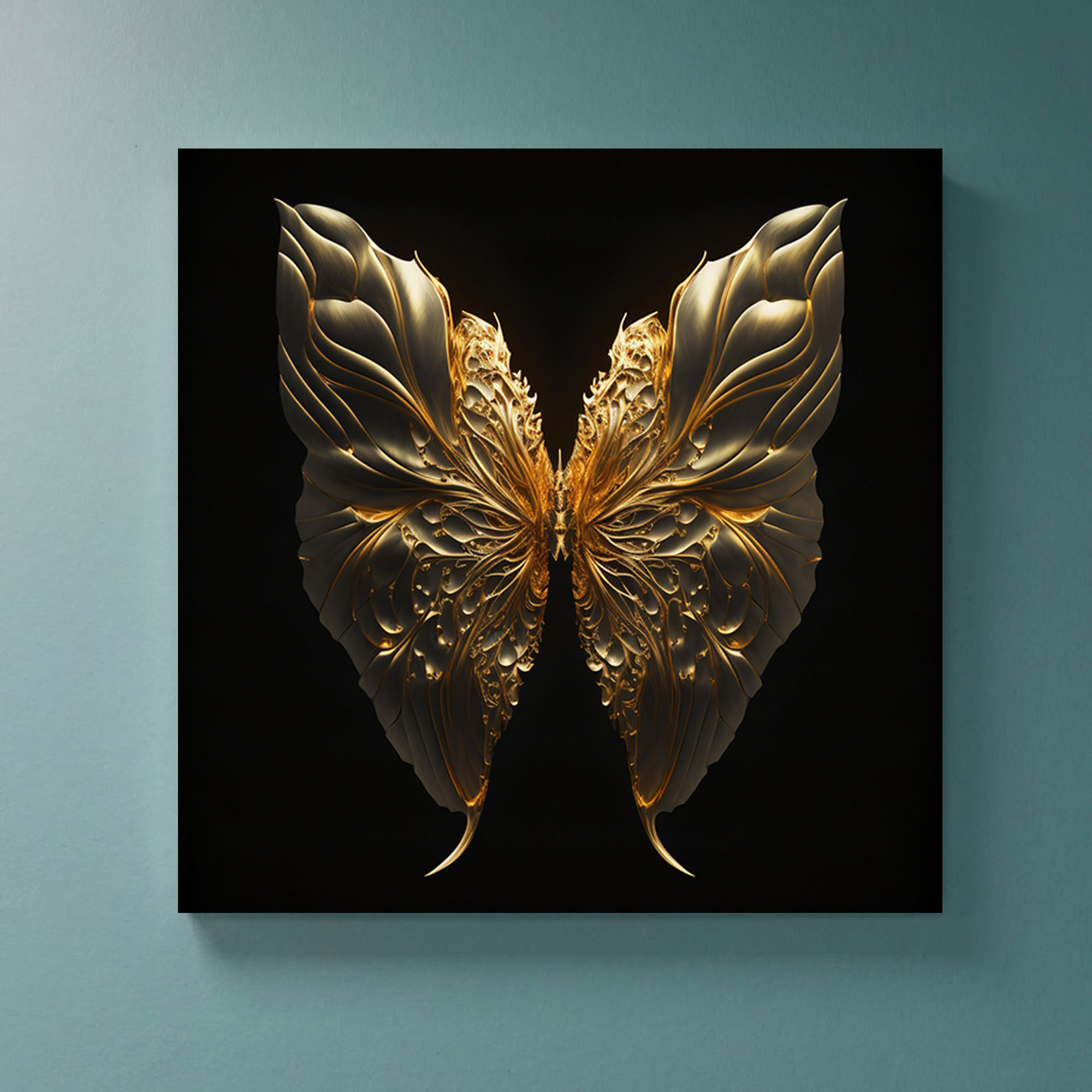Illuminate Your Space with Golden-Edged Art - Image 2