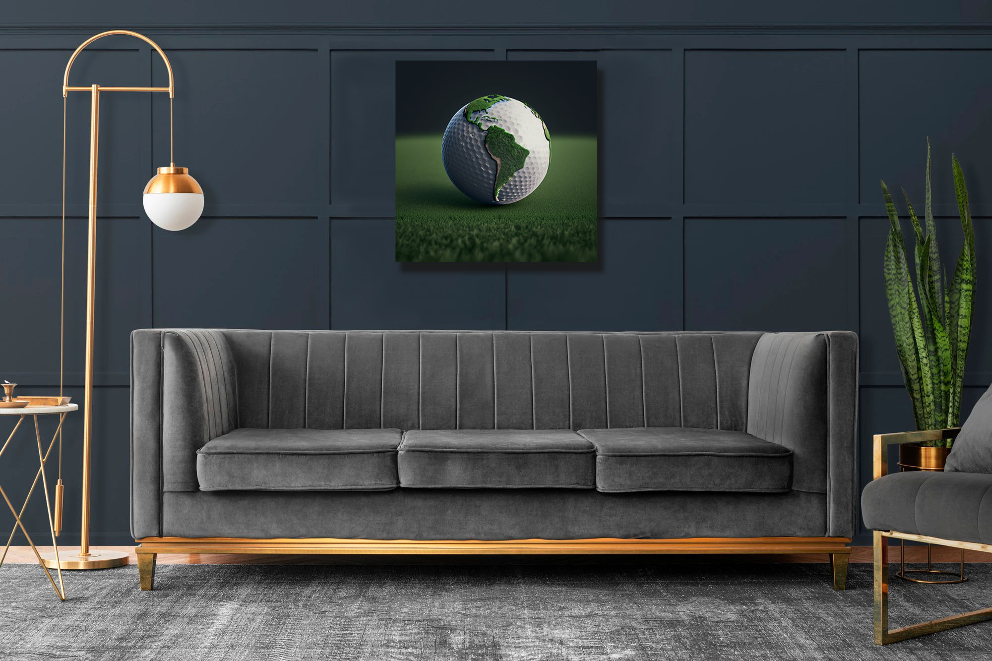 Hyperrealistic Earth Golf Ball: A Masterpiece - Image 7