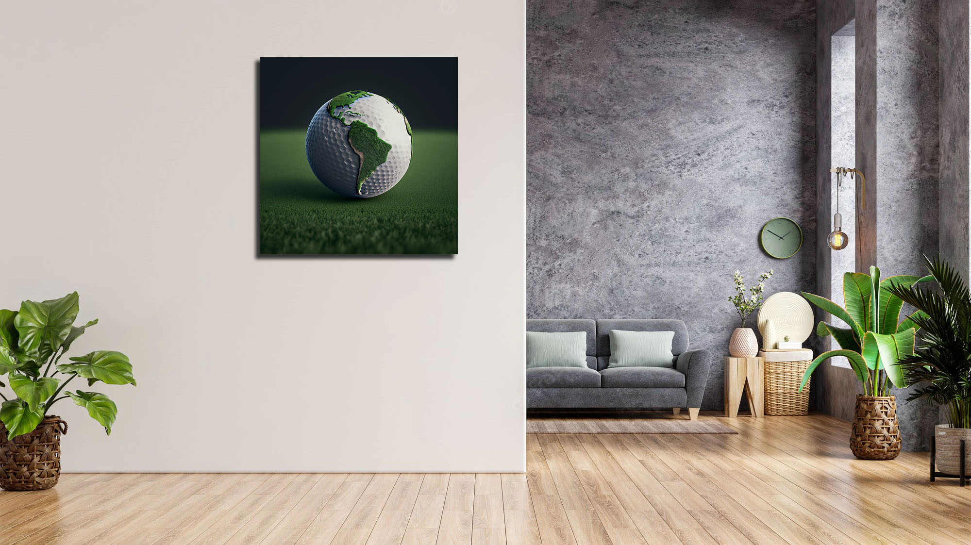 Hyperrealistic Earth Golf Ball: A Masterpiece - Image 5
