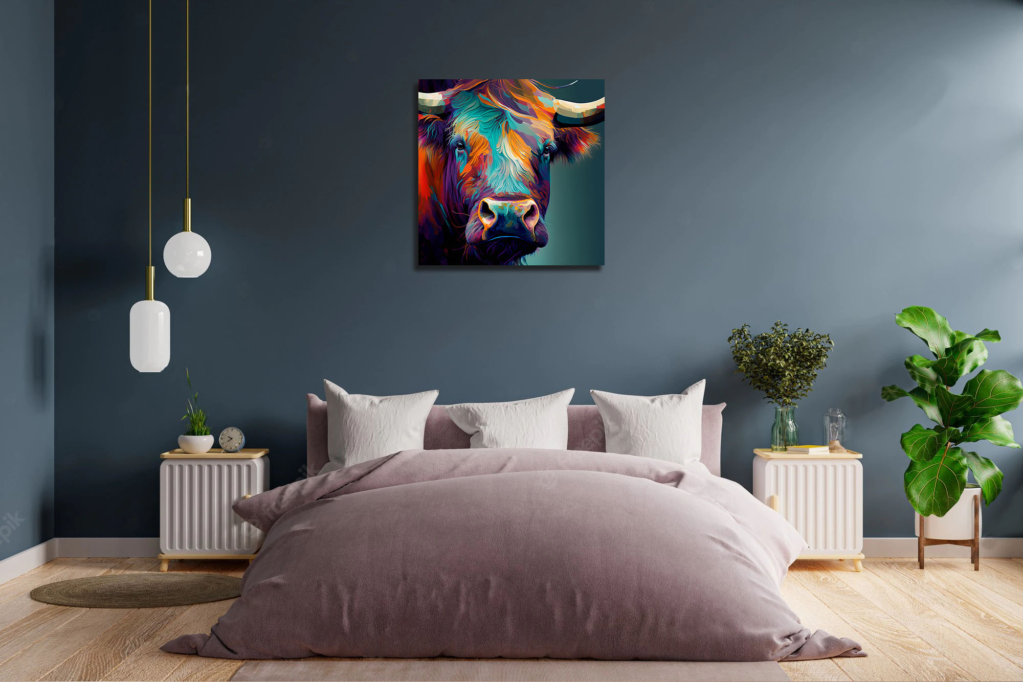 Elevate Interiors with Highland Cow Artwork - Image 4