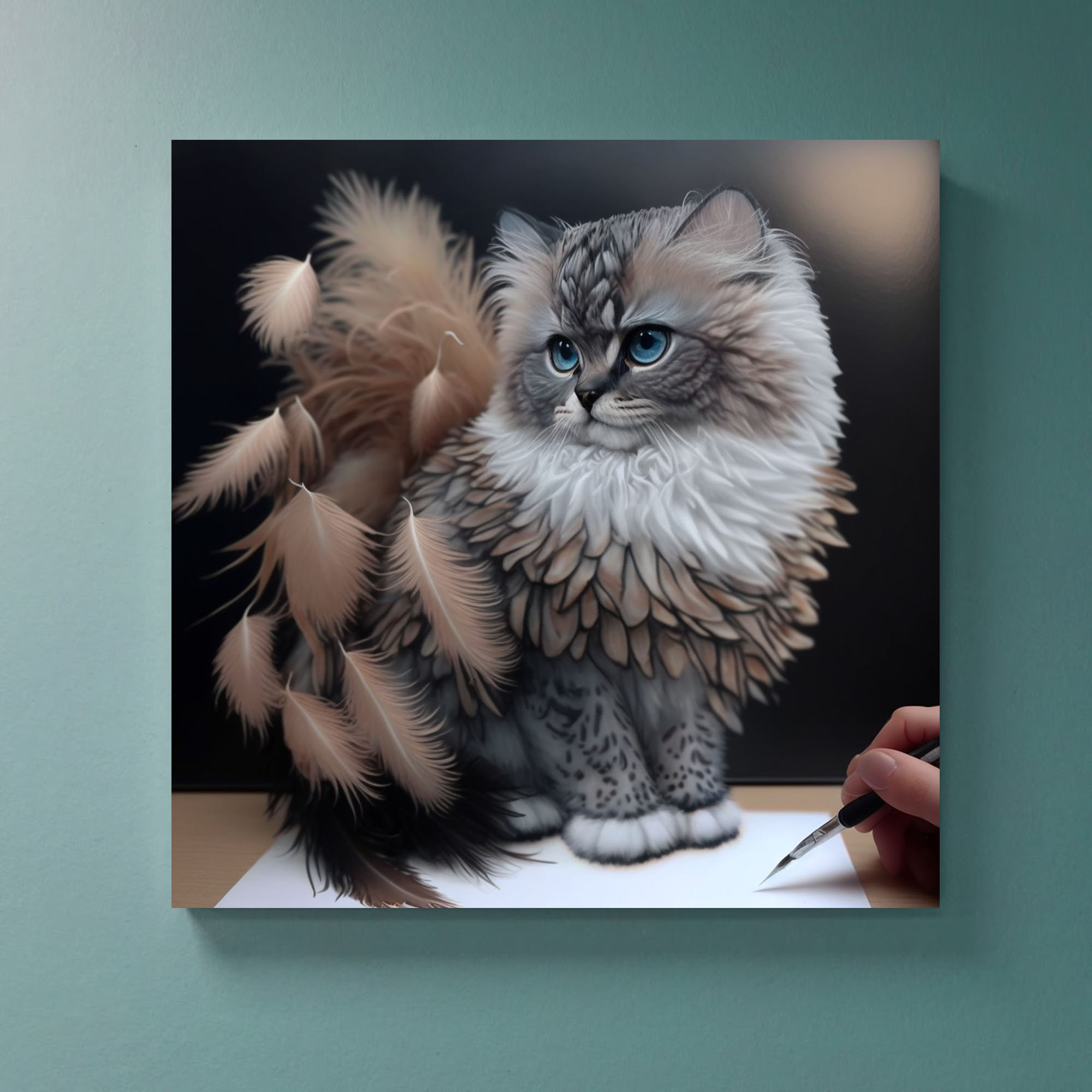 Discover Hyperrealistic Kitten Canvas Art - Image 2