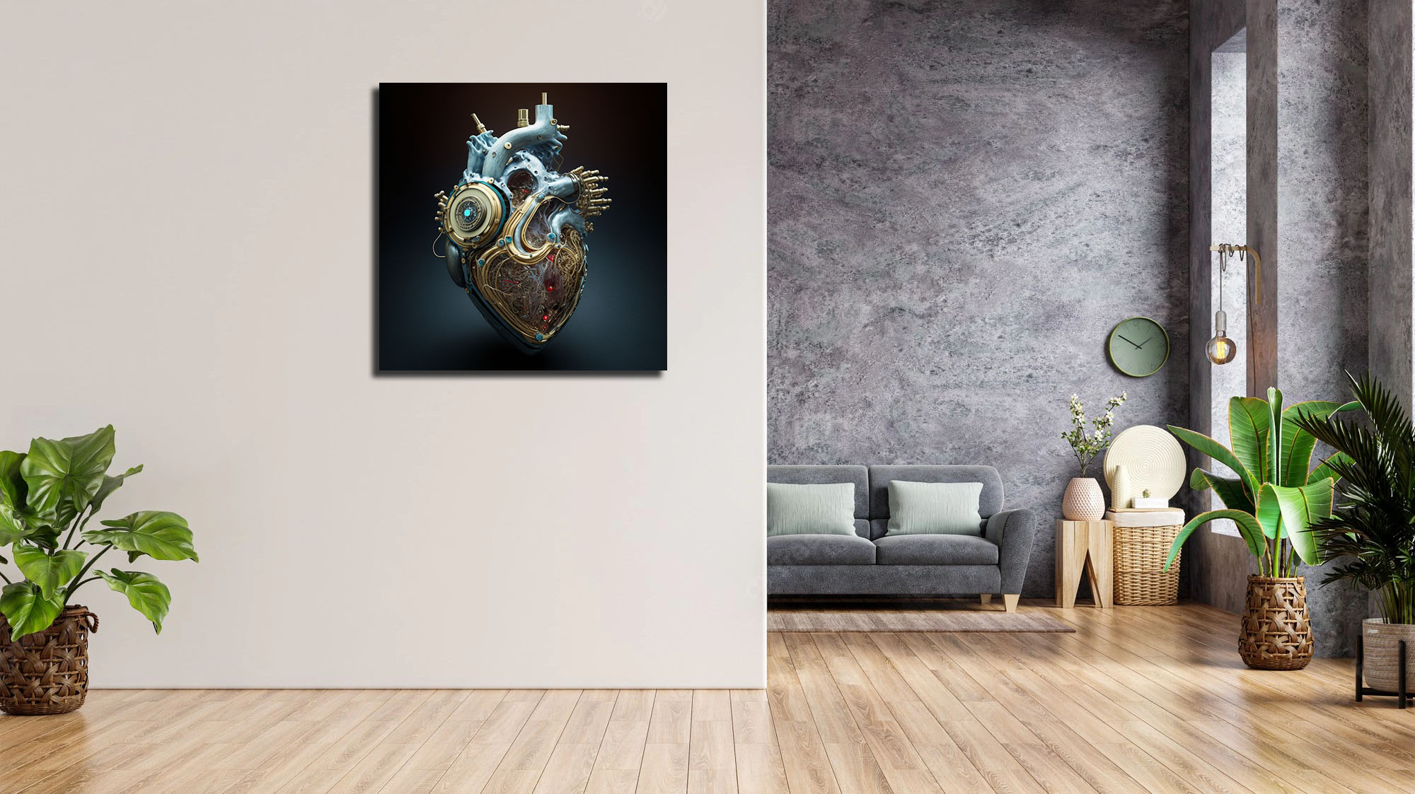 Futuristic Mechanical Heart Canvas Art - The Future Awaits - Image 5