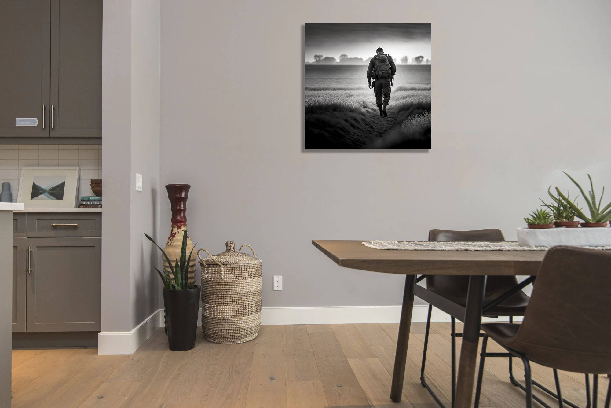 Hyperrealistic Lone Soldier Walking Home: A Masterpiece of Emotion - Image 7