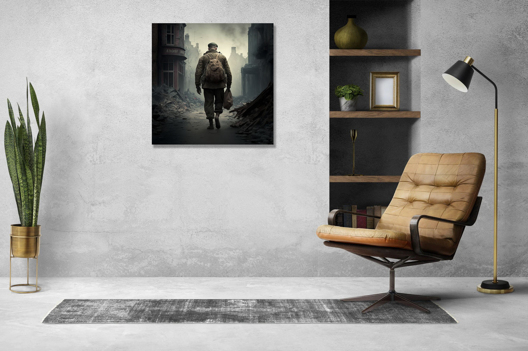 Hyperrealistic Colour Art Piece: The Lone Soldier's Journey - Image 6