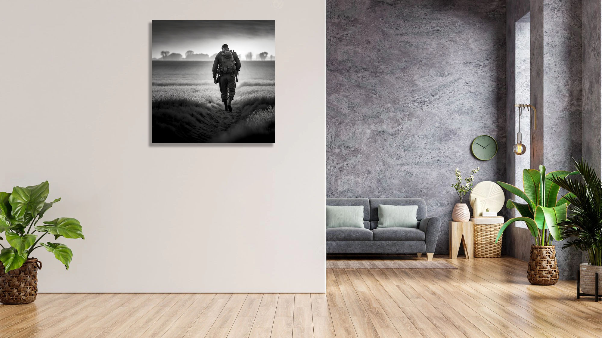 Hyperrealistic Lone Soldier Walking Home: A Masterpiece of Emotion - Image 5