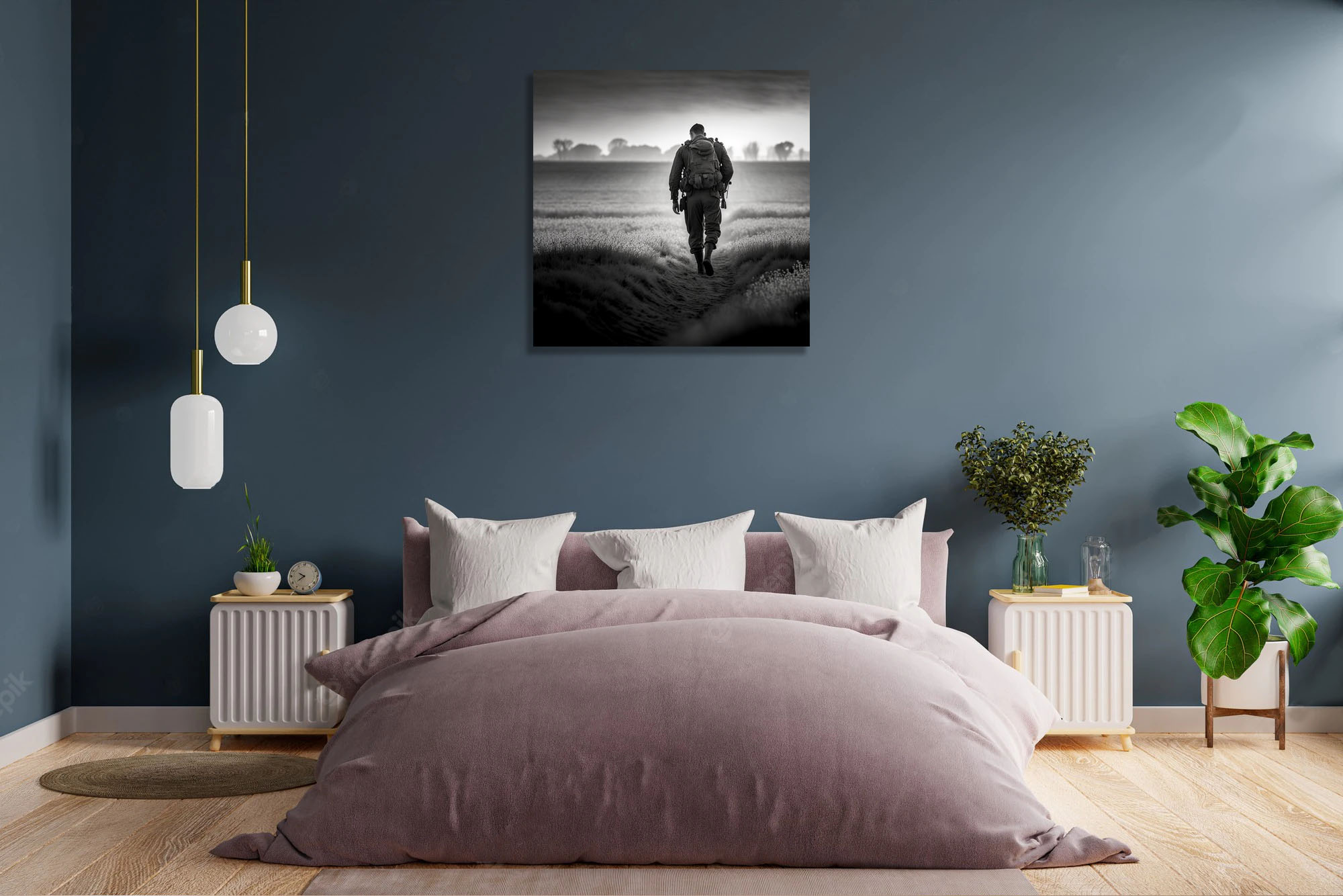 Hyperrealistic Lone Soldier Walking Home: A Masterpiece of Emotion - Image 4