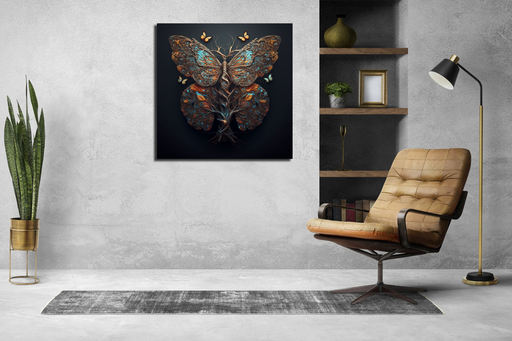 Butterfly Wing Tree of Life Art - Image 6