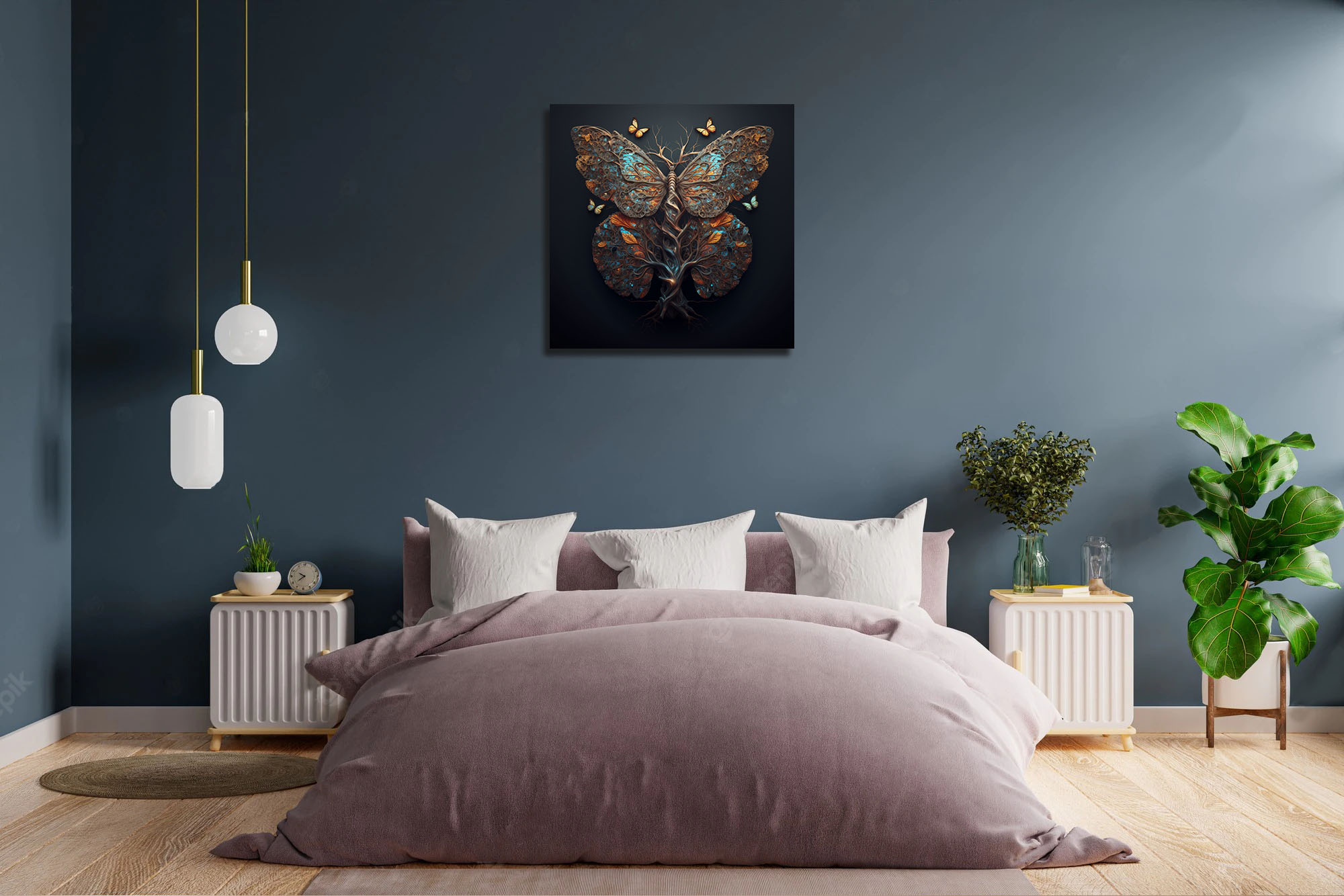 Butterfly Wing Tree of Life Art - Image 4