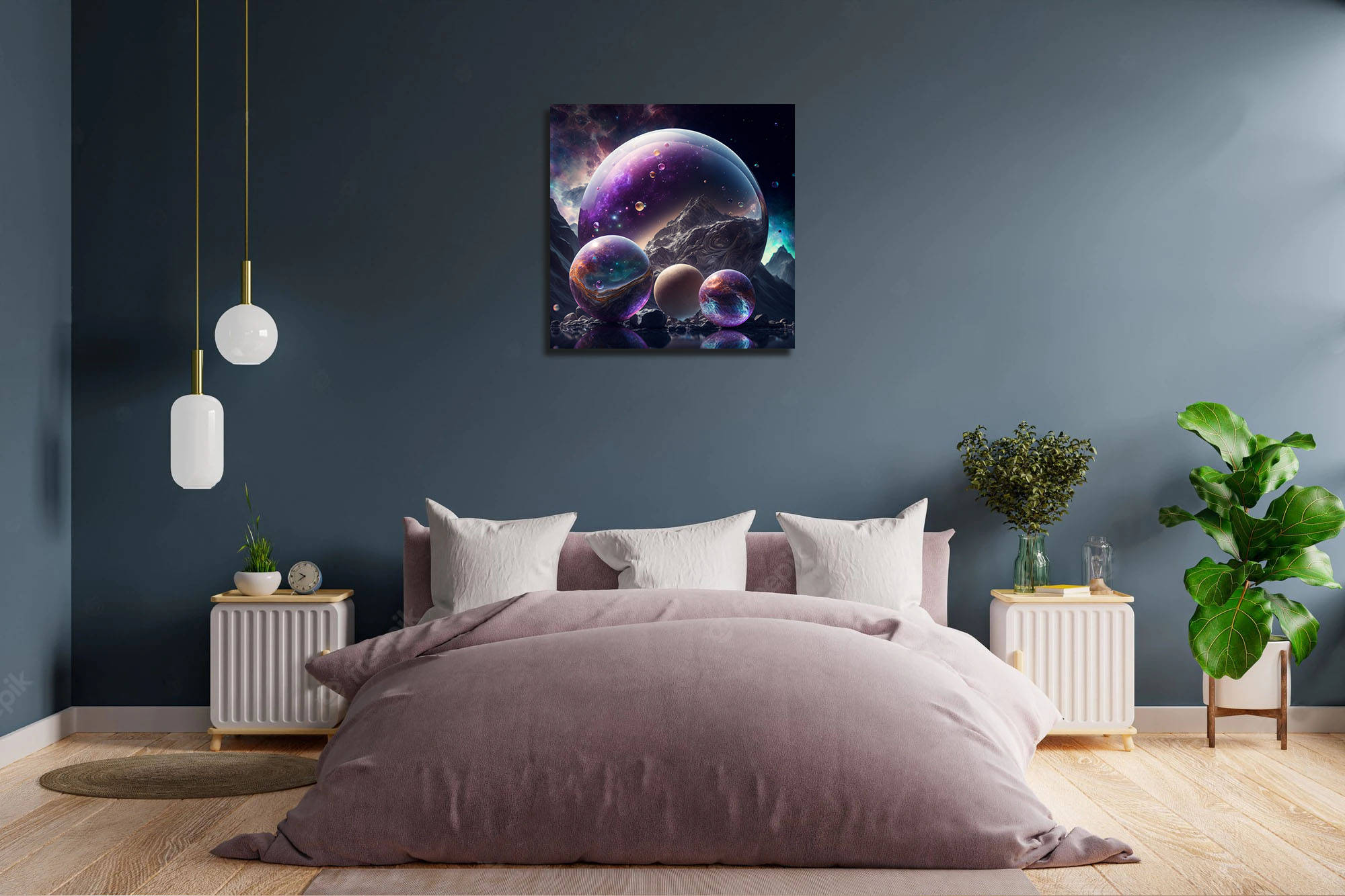 Mystical Marbles: Universes in Canvas Art - Image 4