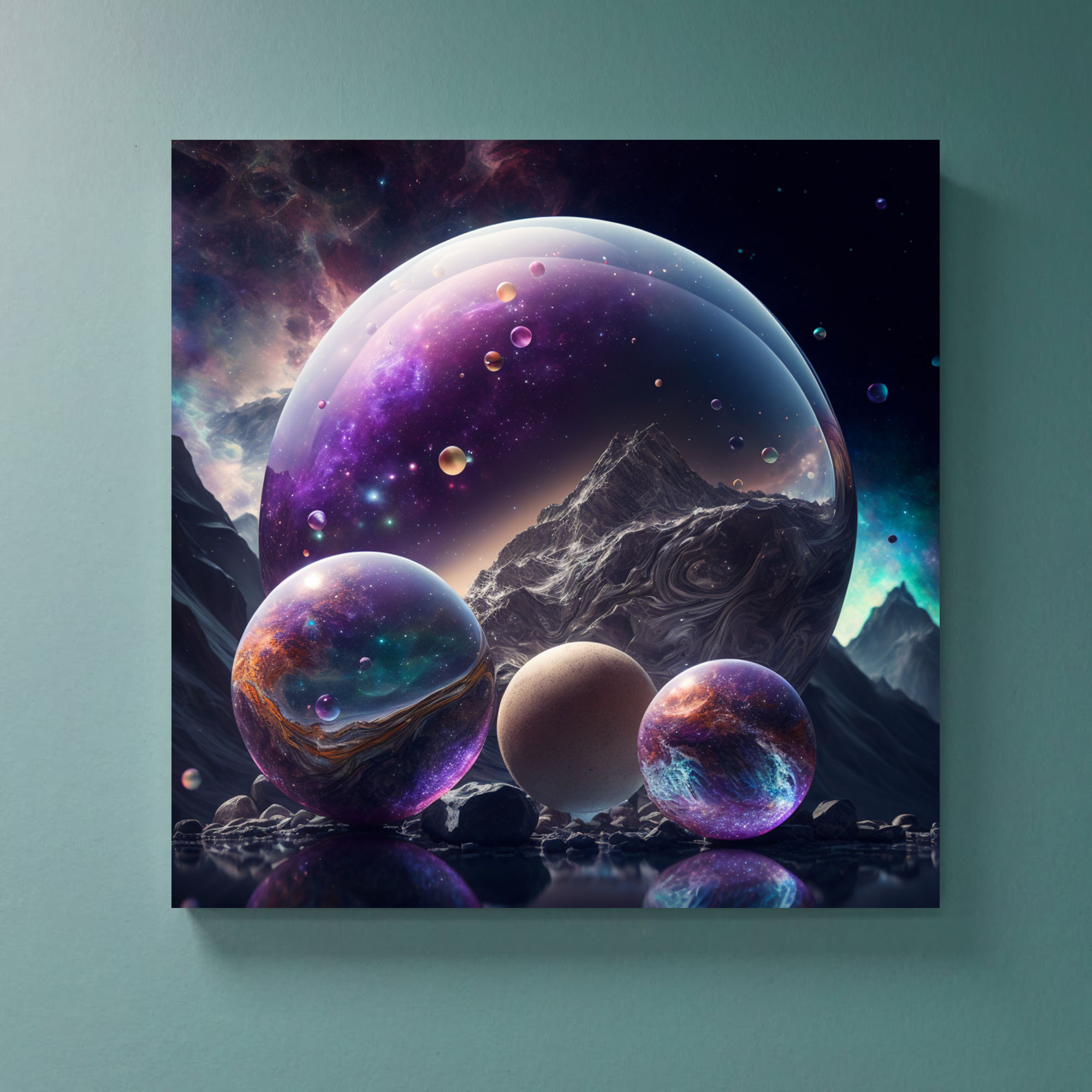 Mystical Marbles: Universes in Canvas Art - Image 2