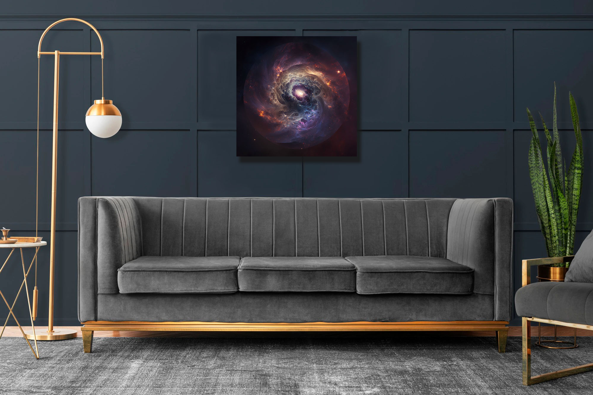 Universe in a Sphere: Captivating Canvas Art - Image 3
