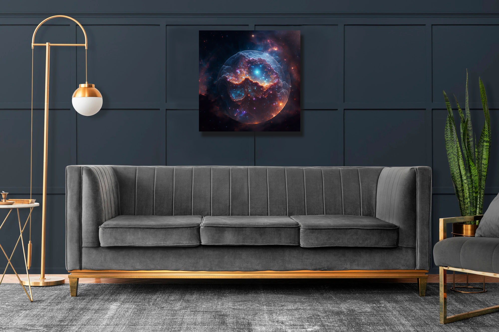 Immerse in Cosmic Beauty: Universe Sphere Art - Image 7