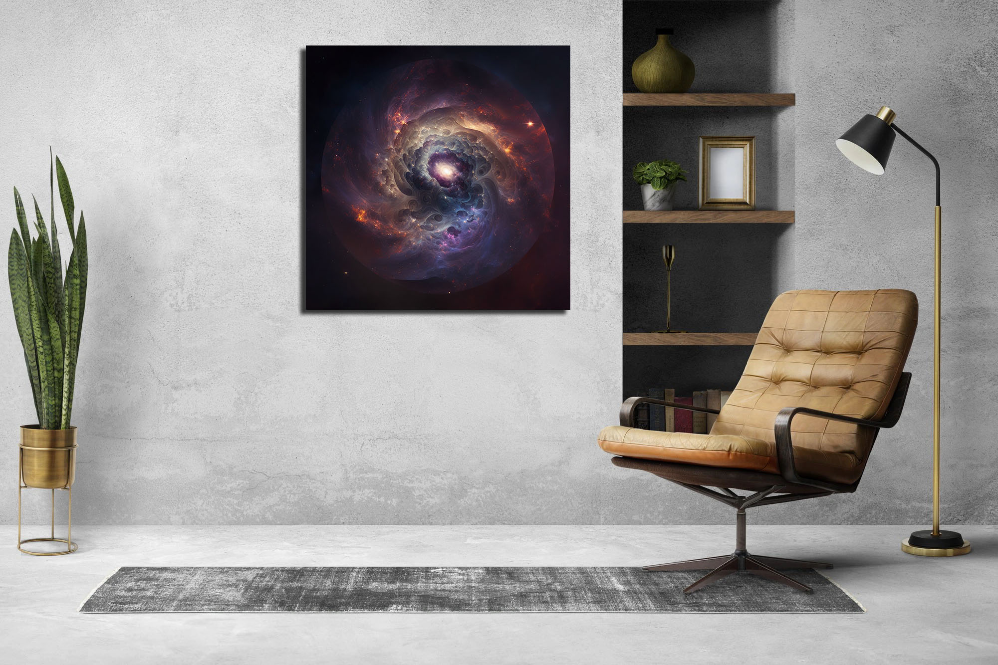 Universe in a Sphere: Captivating Canvas Art - Image 7
