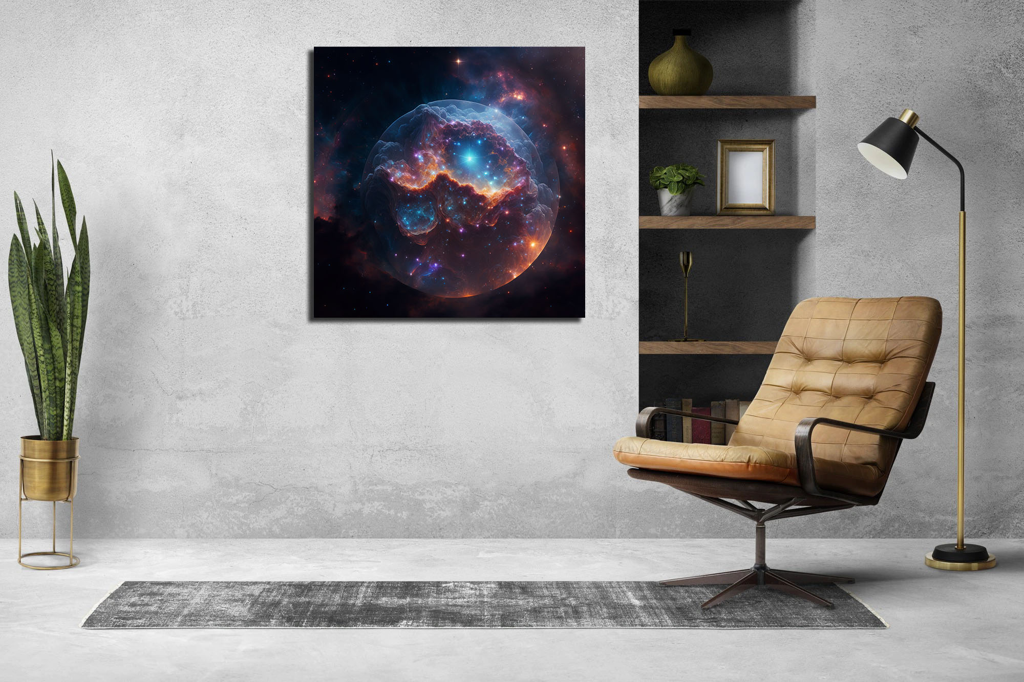 Immerse in Cosmic Beauty: Universe Sphere Art - Image 6