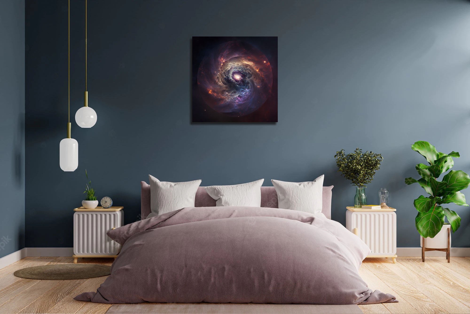 Universe in a Sphere: Captivating Canvas Art - Image 5