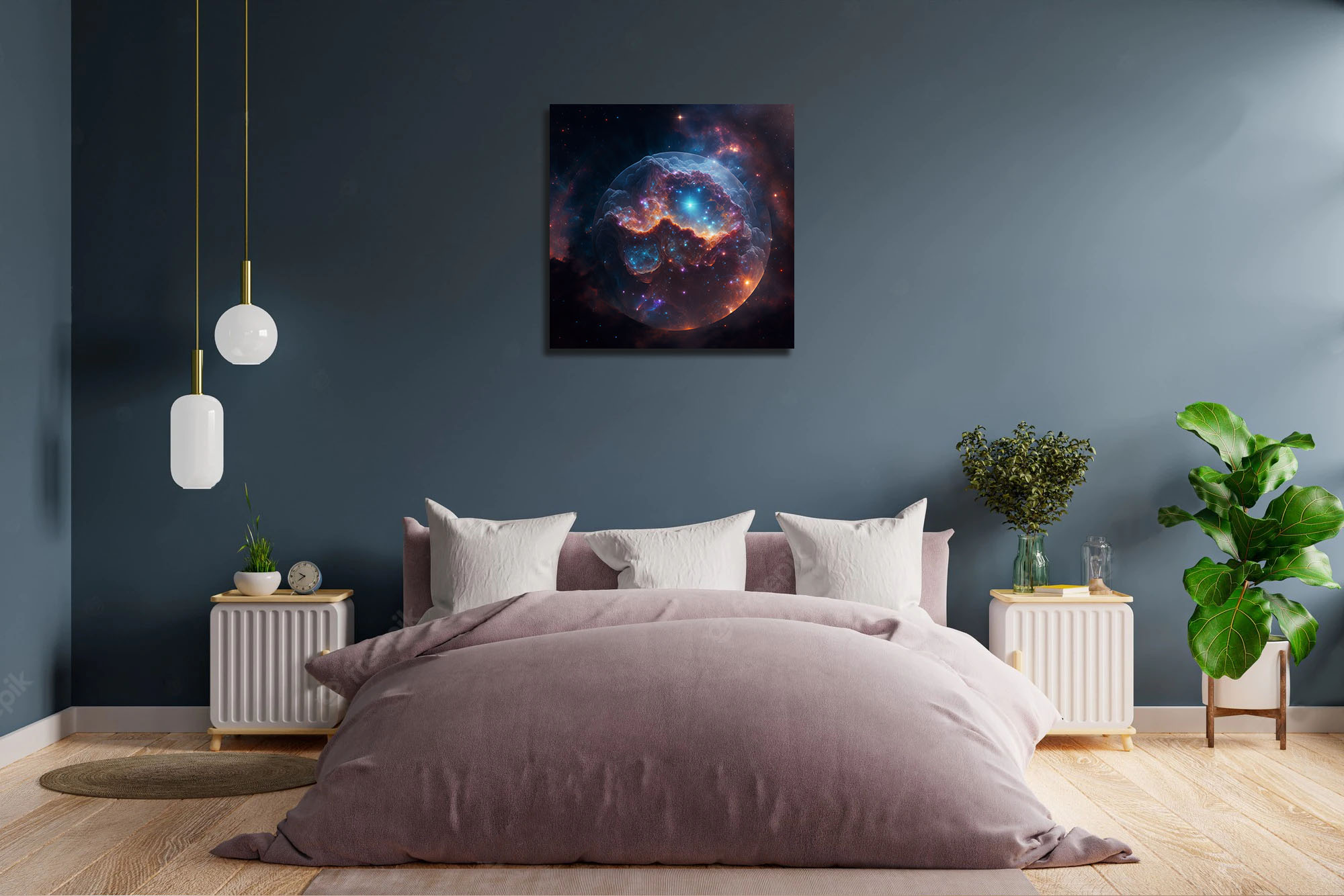 Immerse in Cosmic Beauty: Universe Sphere Art - Image 4