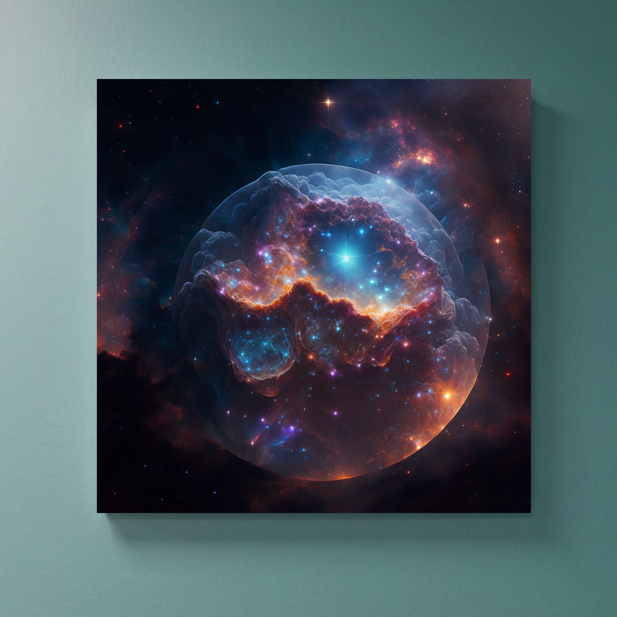Immerse in Cosmic Beauty: Universe Sphere Art - Image 2