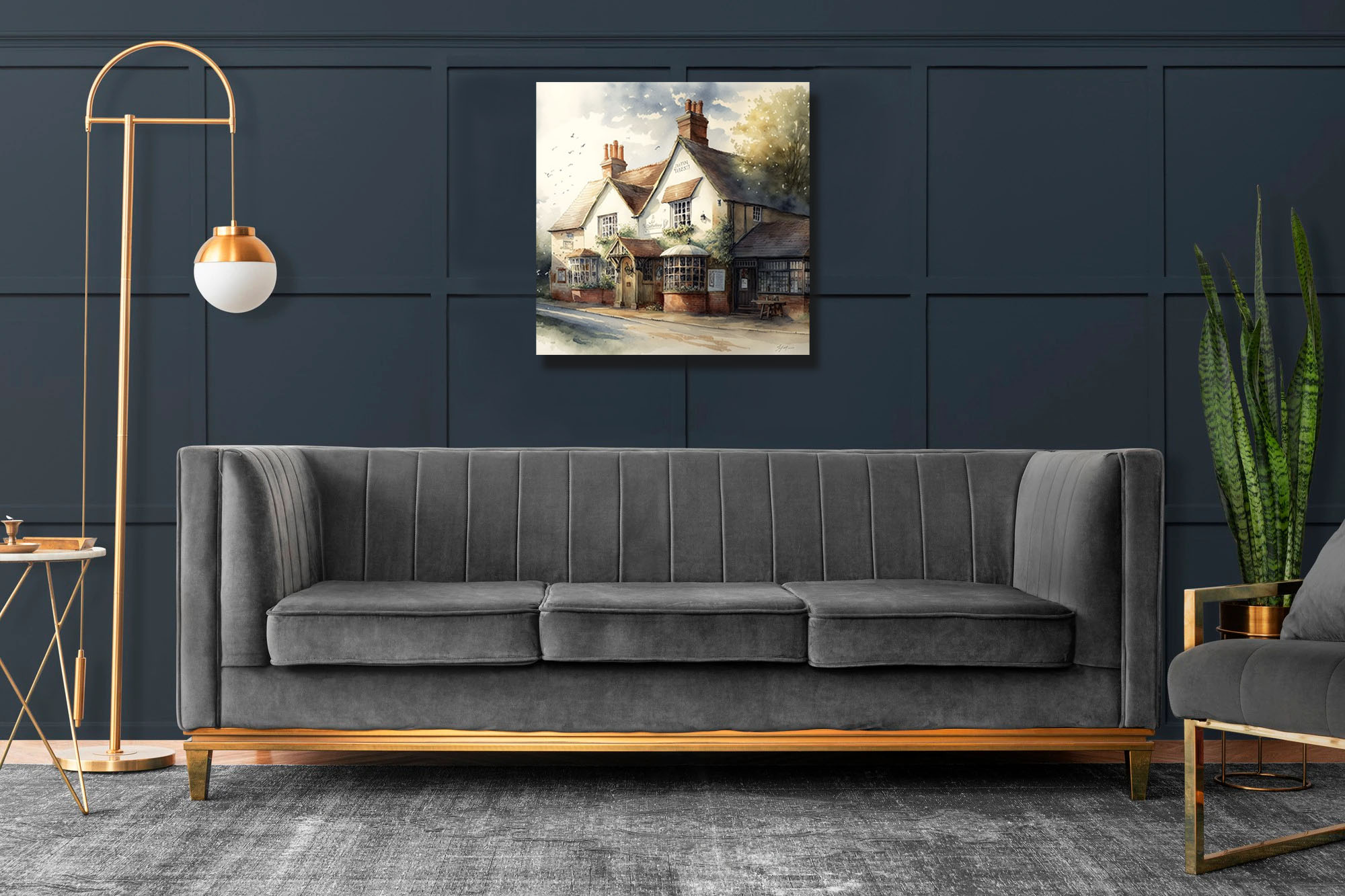 Rustic British Pub: Canvas Art Masterpiece - Image 7
