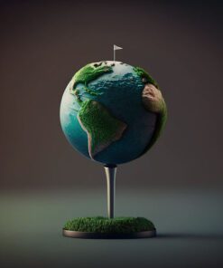 Gold Ball: The World in Hyperrealistic Detail